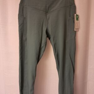 GAIAM Olive Green High-Waist Pocket Leggings